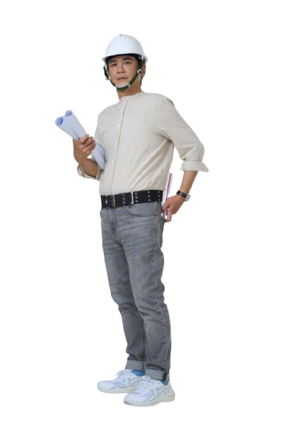 新北市永和區議員候選人蘇昭龍建築師手持設計圖形象照